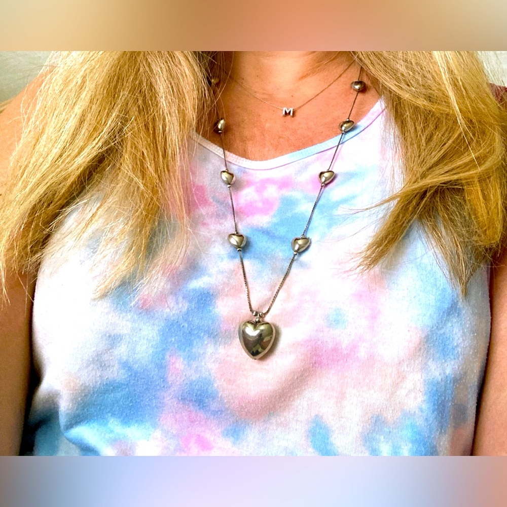 Korea Silver Hearts necklace